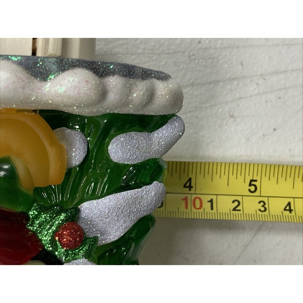 Pair Of Vtg Disney Pluto & Mickey Mouse Plug In‎ Nightlight Christmas Glitter - Picture 13 of 13